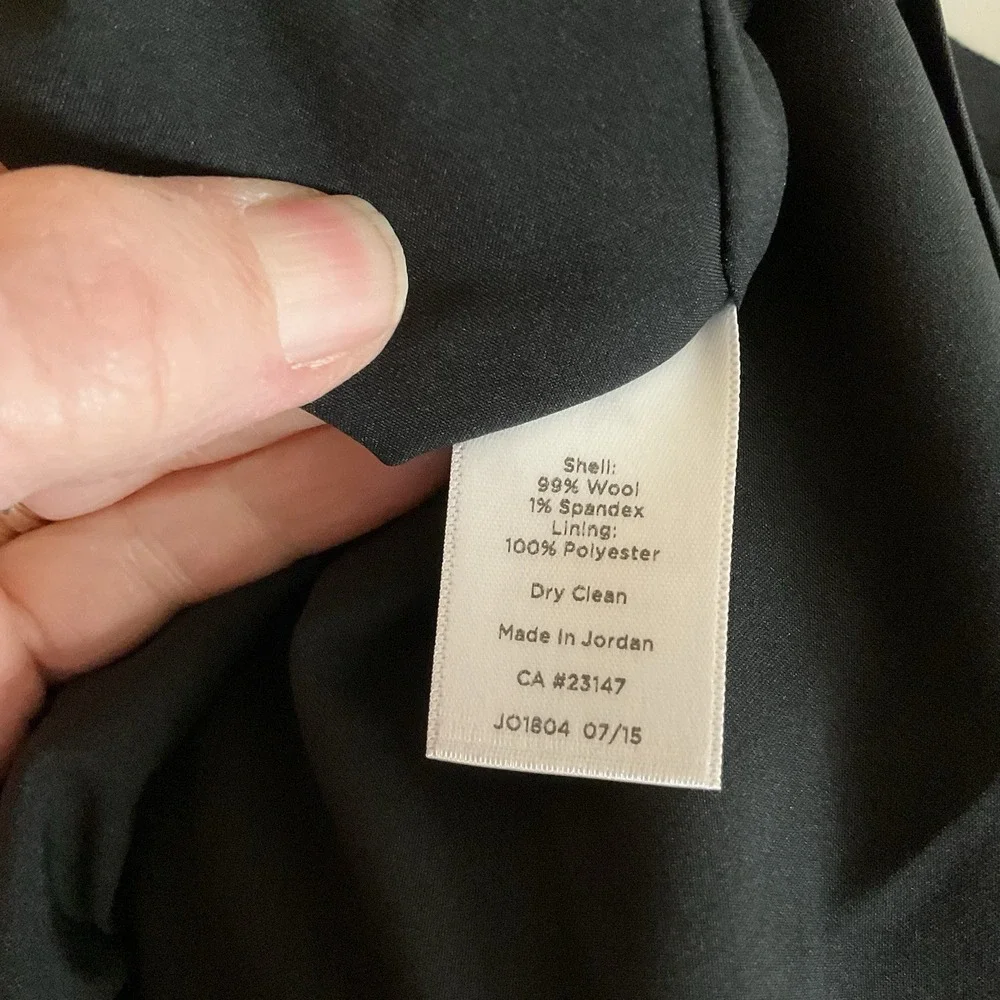Talbots‎ Black Flare Midi Skirt Women's Size 10 Fully Lined Back Zip